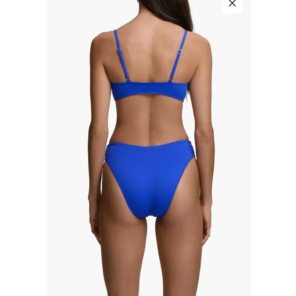 NWOT Polo Ralph Lauren Kennedy Modern High Leg Bikini in Ultramarine SZ S